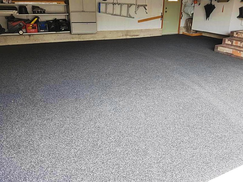 Professional garage floor coating project example 2