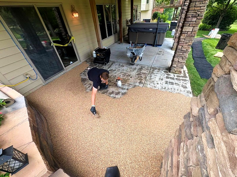 Professional patio resurfacing project example 4